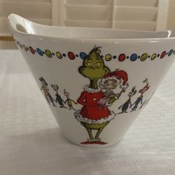 Grinch Christmas Ramen/Soup Bowl w/ Chopsticks (1 Bowl)