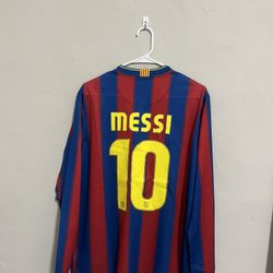 FC Barcelona 2009-10 Home Messi Jersey XL (slim Fit) 