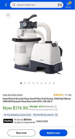 Intex Sand filter pump new