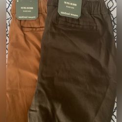 Mens Drawstring Pants - Size Medium Set Of 2 