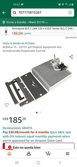 GM Pieza Original 15-63731 Kit Evaporador De Aire Acondicionado.