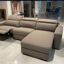 Power Recliner Sectional Couch Same Day Delivery