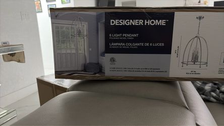 Designer Home 6-Light Pendant Polished Nickel