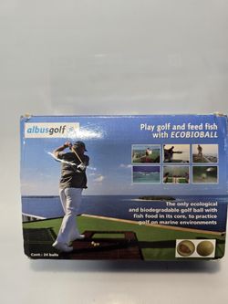 24 ECOBIOBALL Ocean-Friendly Golf Balls with Fish Food Core | Sustainable Swings