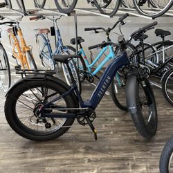 Aventon Aventure 3 Step Thru E Bike (Cobalt Blue)