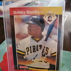 Bobby Bonilla Error 1989 Donruss No Dot Behind Inc Baseball Card 