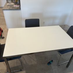 Glass Top Table And Chairs