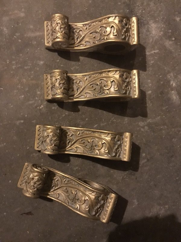 Gold curtain holders