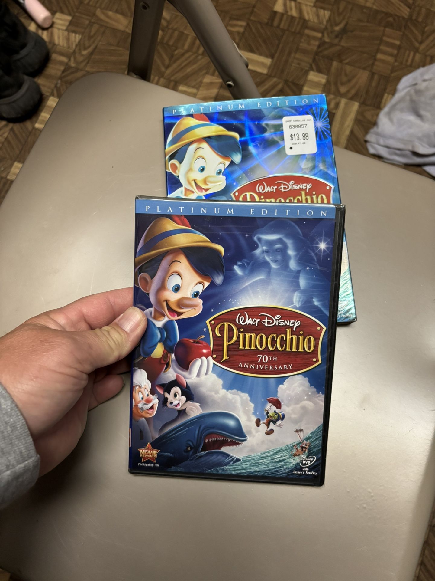 Disney’s Pinocchio On DVD. Sealed