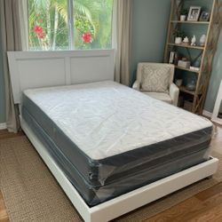 New FULL SIZE BED FRAME WITH MATTRESS NEW BEDROOM FURNITURE BED SET // CAMA NUEVA MATRIMONIAL 