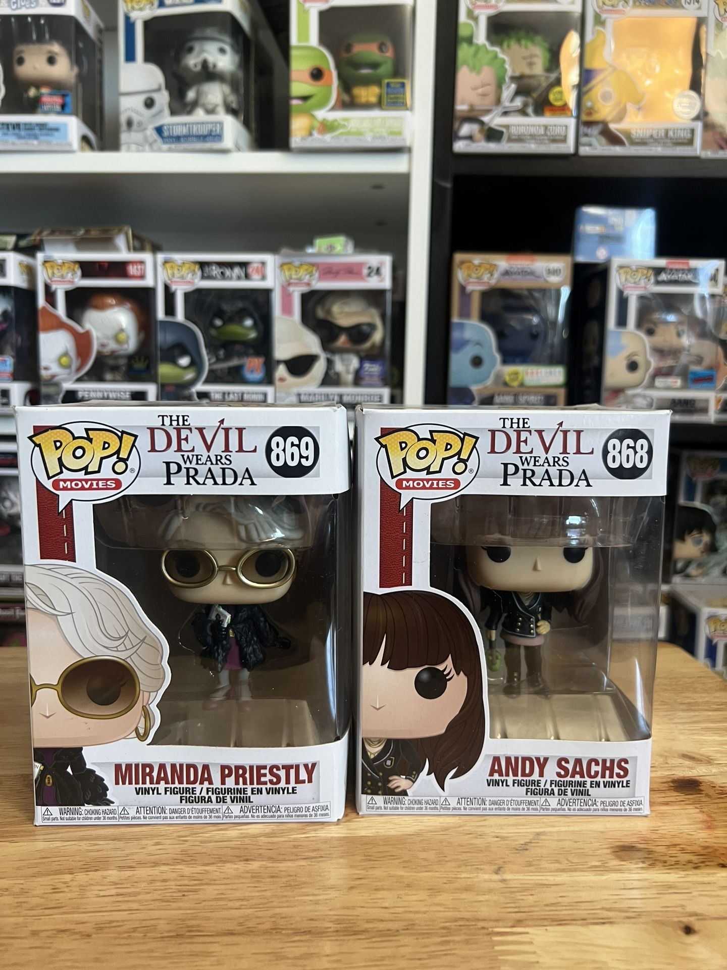 2 VAULTED Devil Wears Prada Funko Pops Miranda Priestly #869 Andy Sachs #868 Toy