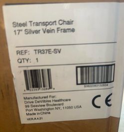 Drive Medical Steel Transport Chair 17” – New in Box