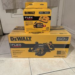 DEWALT FLEXVOLT 60V MAX 7-1/4 in. Cordless Worm Drive Style Saw with 9.0Ah Battery Kit