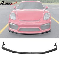 Fits 2016 Porsche 981 Cayman GT4 OE Style Front Bumper Lip Spoiler Unpainted PU