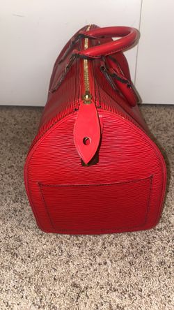 Louis Vuitton, Bags, Louis Vuitton Speedy 35 Red Epi With Dust Bag And  Lock No Key