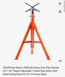 VEVOR Pipe Stand, 2500LBS Heavy Duty Pipe Stands