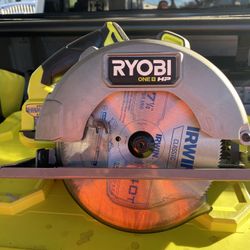Ryobi 18v Hp 7 1/2 Inch Circular Saw Tool Only No Battery No Charger New Blade 