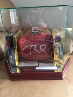 Tom Brady signed Tristar Steiner official duke nfl game ball autograph