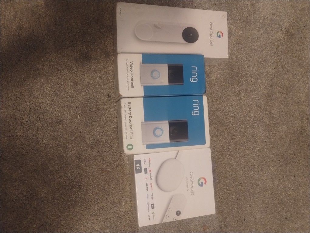 Google Chromecast And Ring Doorbell Combo