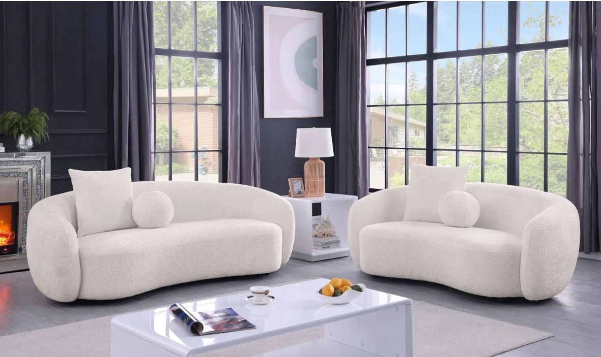 2pc Loveseat And side