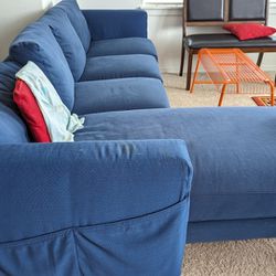 IKEA 3 seat section and chaise lounge section sofa