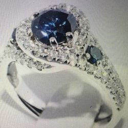 1.68 CTS  Blue Diamond Ring  💍 