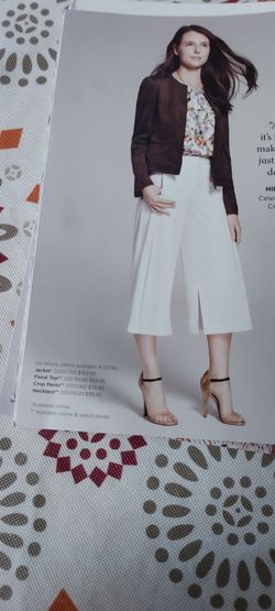 Swipe Left For More Pics Of the Actual Cropped Pants For Sale. Size 12.