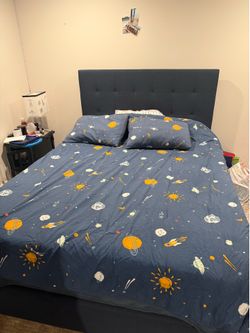 Full size upholstered bed