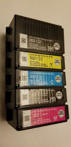 5-Pack Epson Printer Initial Ink Cartridges 302-I Black Yellow Magenta Cyan