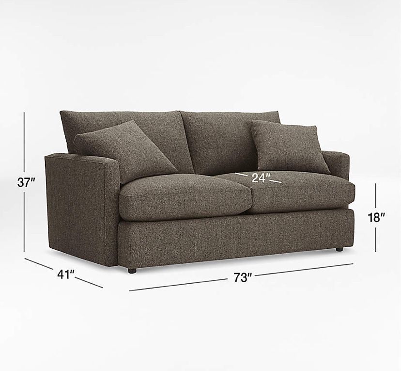 Crate and barrel lounge couch 