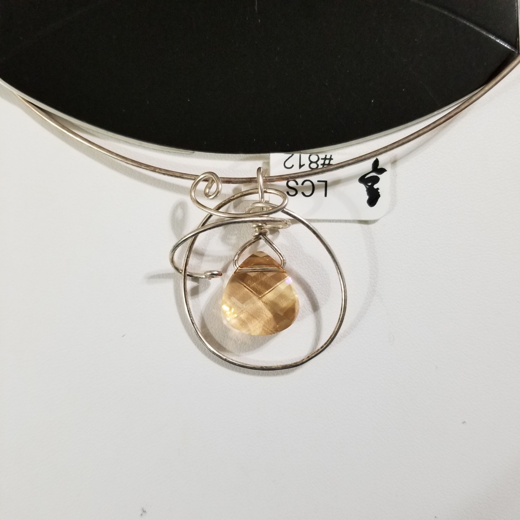 Handmade Wire Art Swarovski Elements Pendant