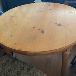 Dinner table was four dining chairs