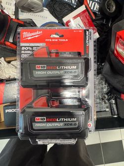 Milwaukee M18 RedLithium High Output XC6.0 Battery 2-Pack