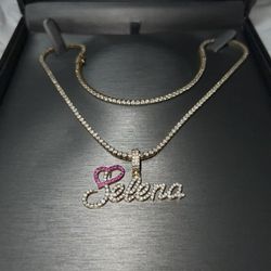 VS1 Diamond name pendant SELENA