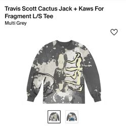 Travis Scott Cactus Jack + Kaws For Fragment Shirt