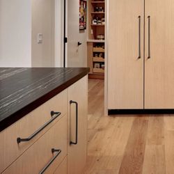 Brand New In The Box- 6 Pack Matte Black Modern Cabinet Pulls 12.6 inches