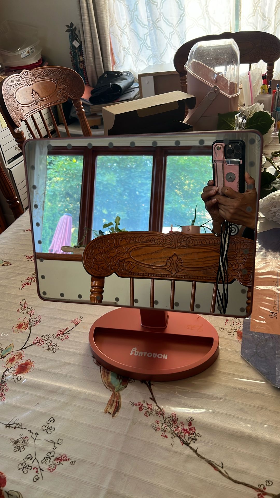 Rosey Blush Large LED Vanity Mirror