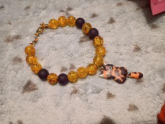 Cat bracelet (gold/black)
