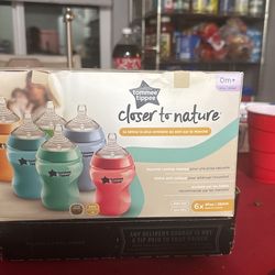 Tommee Tippee 6 Pack Multi Colored Baby Bottles