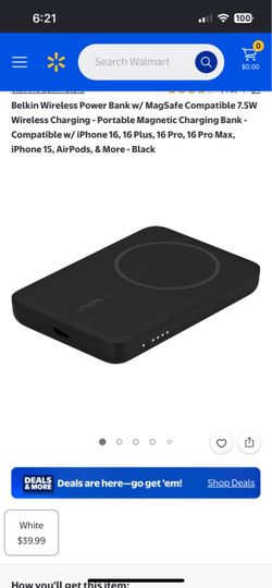 Belkin MagSafe Wireless Portable Power Bank – Black