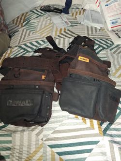 Full rog dewalt tool belt with pouches and harness