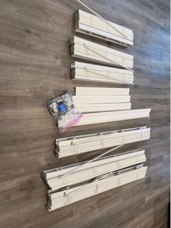 Modern White Window Blinds – Full Set, Great Condition
