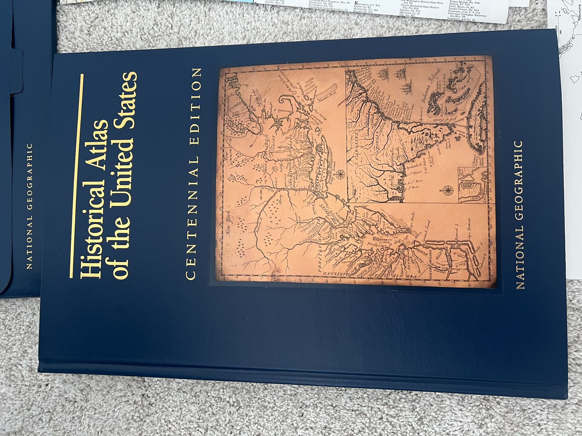 Historic Atlas of The United States Centennial edition 1(contact info removed) $100