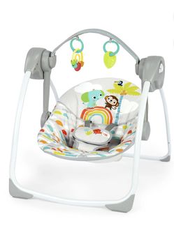 Bright Starts portable Baby Swing With toys