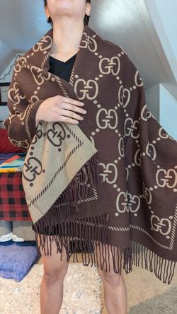 Gg Scarf Brown And Beoge