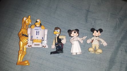 disney star wars and muppet figurines $100