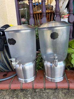 Stainless Steel Beverage Dispensers – Set of 2