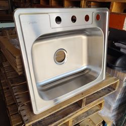 stainless steel 4 hole single sink 