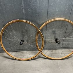 Campagnolo Record Road Bike Wheelset / Cerchio Ghisallo Wooden Rims 9/10/11/12 Speed 