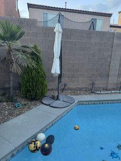 Umbrella And Weight For Outside 